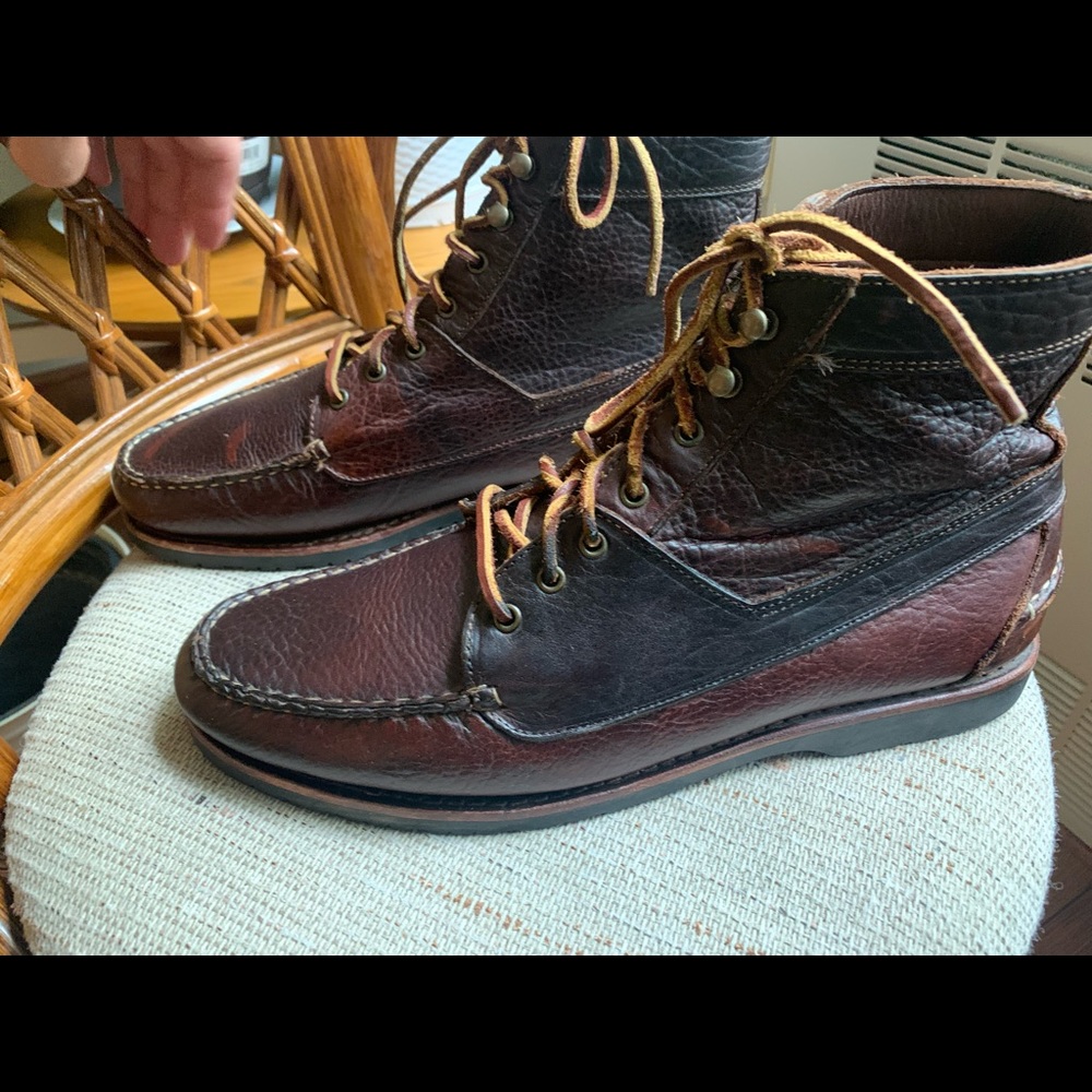 Allen Edmonds 10.5 D Yuma Bison Leather Boot With Shoe Trees